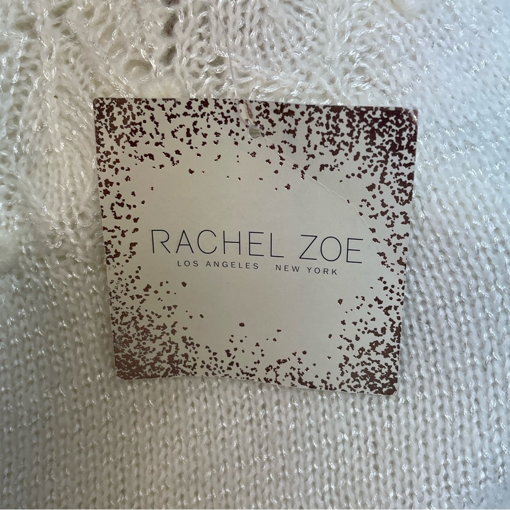 Rachel Zoe 3 piece Sweater Vest and Skirt Outfit Set White Cream Purple - Picture 12 of 12